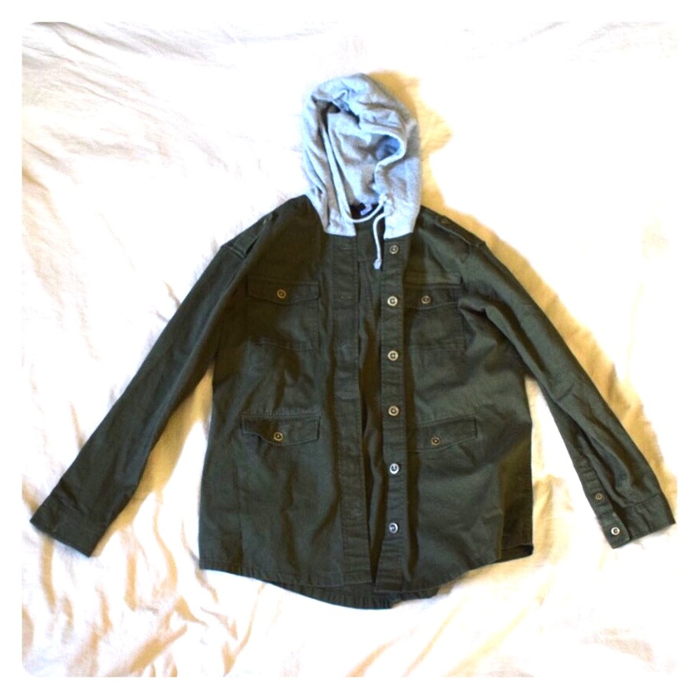 Green hoodie jacket NWOT
